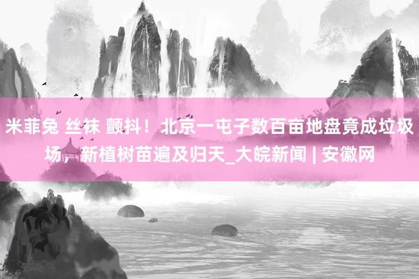 米菲兔 丝袜 颤抖！北京一屯子数百亩地盘竟成垃圾场，新植树苗遍及归天_大皖新闻 | 安徽网