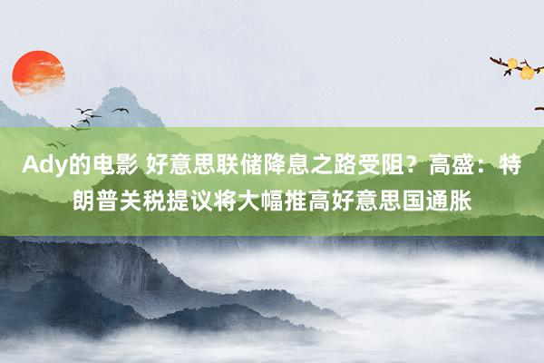 Ady的电影 好意思联储降息之路受阻？高盛：特朗普关税提议将大幅推高好意思国通胀