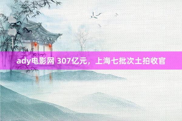 ady电影网 307亿元，上海七批次土拍收官