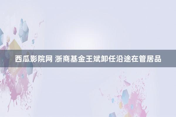 西瓜影院网 浙商基金王斌卸任沿途在管居品