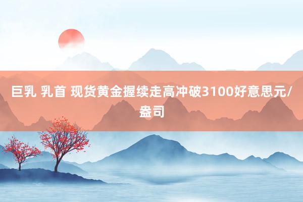 巨乳 乳首 现货黄金握续走高冲破3100好意思元/盎司