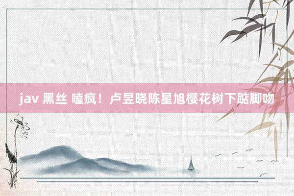 jav 黑丝 嗑疯！卢昱晓陈星旭樱花树下踮脚吻