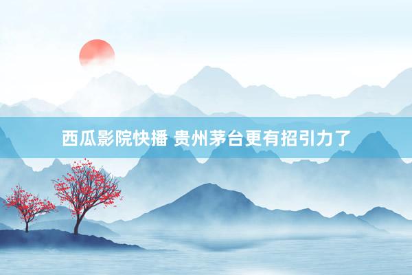 西瓜影院快播 贵州茅台更有招引力了