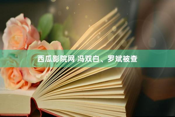 西瓜影院网 冯双白、罗斌被查