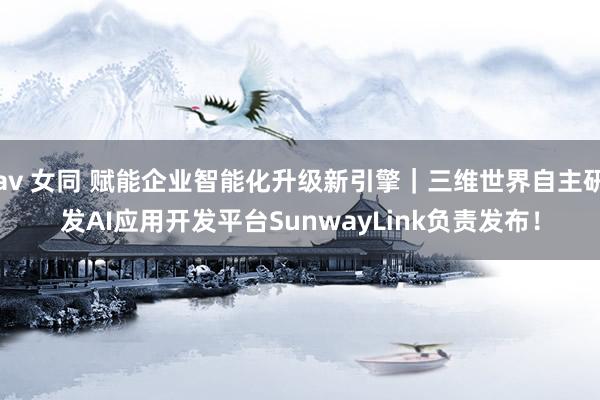 av 女同 赋能企业智能化升级新引擎｜三维世界自主研发AI应用开发平台SunwayLink负责发布！
