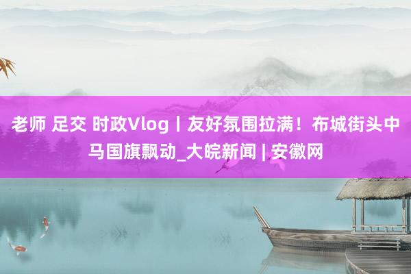 老师 足交 时政Vlog丨友好氛围拉满！布城街头中马国旗飘动_大皖新闻 | 安徽网