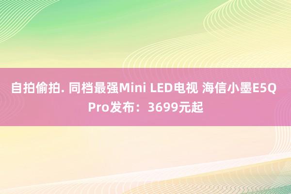 自拍偷拍. 同档最强Mini LED电视 海信小墨E5Q Pro发布：3699元起